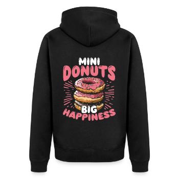 Beignets Beignets - Veste à capuche bio Premium Unisexe - noir - Dos - Nico (187cm)