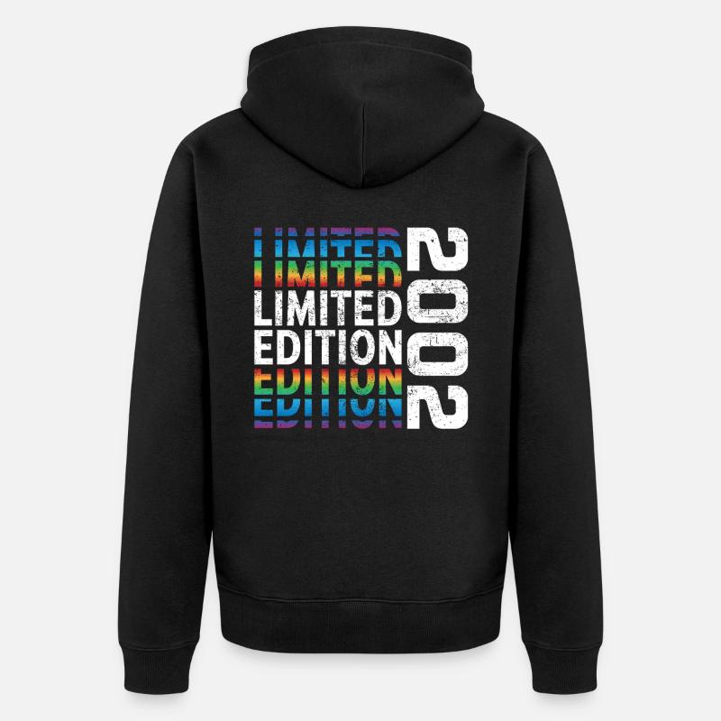 Edition limitée 2002 - Veste à capuche bio Premium Unisexe - noir
