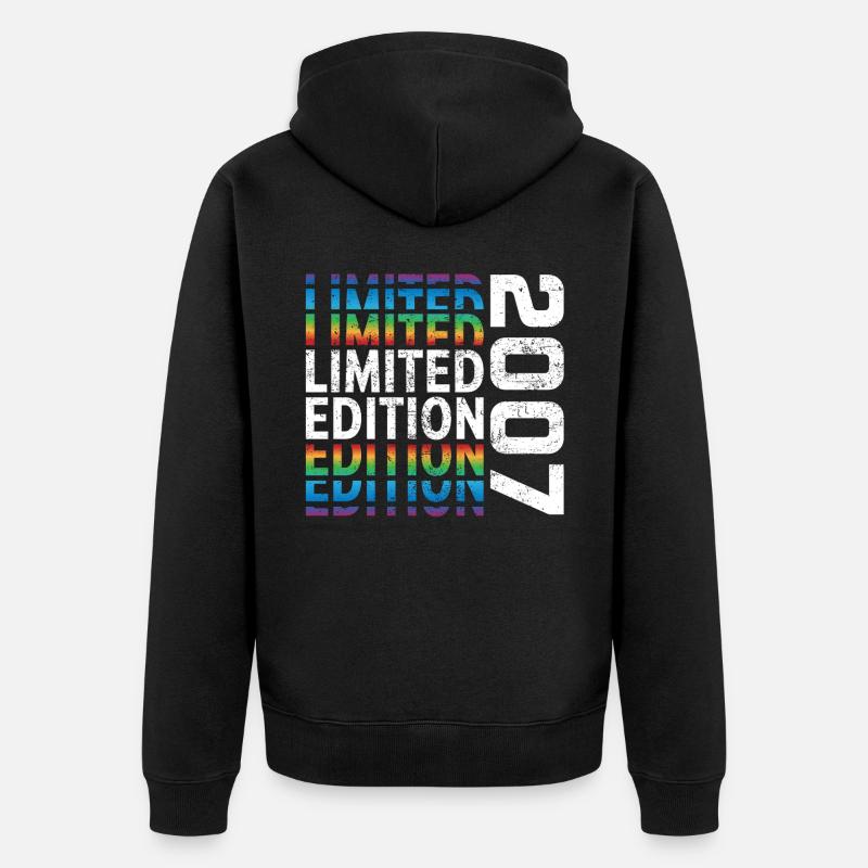 Edition limitée 2007 - Veste à capuche bio Premium Unisexe - noir