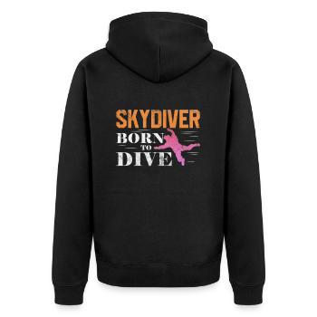 Skydive - Veste à capuche bio Premium Unisexe - noir - Dos - Nico (187cm)