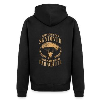 Skydive - Veste à capuche bio Premium Unisexe - noir - Dos - Nico (187cm)