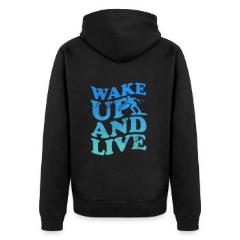 Wakeboard - Veste à capuche bio Premium Unisexe - noir - Dos - Nico (187cm)
