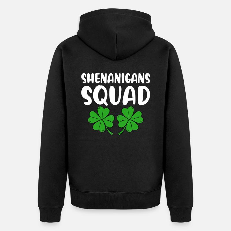 Shenanigans Squad - Unisex Premium Bio Zip Hoodie - Schwarz