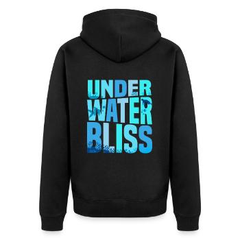 Aquarium Aquatics - Unisex Premium Organic Zip Hoodie - black - Back - Nico (187cm)
