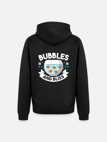 Aquarium Aquaristik - Unisex Premium Bio Zip Hoodie - Schwarz