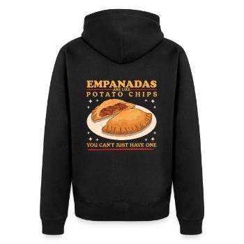 Empanada Empanadas Dumpling Cadeaux - Veste à capuche bio Premium Unisexe - noir - Dos - Nico (187cm)
