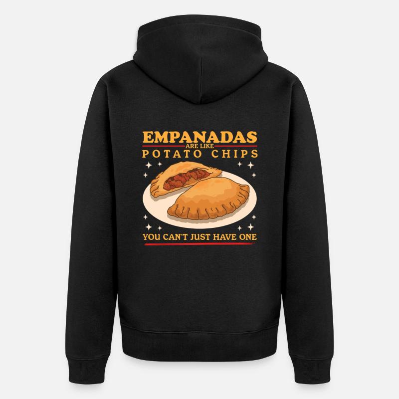 Empanada Empanadas Dumpling Cadeaux - Veste à capuche bio Premium Unisexe - noir