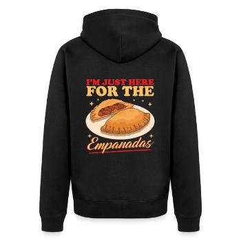 Empanadas Empanada Dumpling Cadeaux - Veste à capuche bio Premium Unisexe - noir - Dos - Nico (187cm)