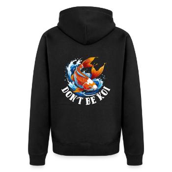 Aquarium Aquatics - Unisex Premium Organic Zip Hoodie - black - Back - Nico (187cm)