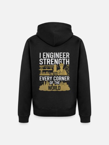 Tragwerksplaner Beruf Tragwerksplanung - Unisex Premium Bio Zip Hoodie - Schwarz