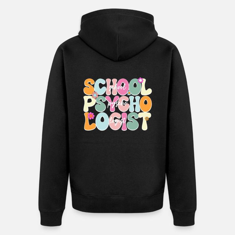 Psychologue scolaire - Veste à capuche bio Premium Unisexe - noir