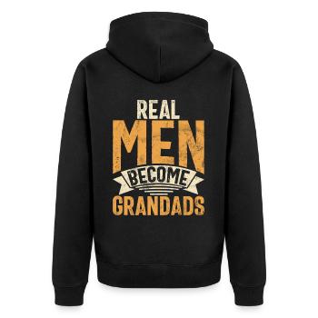 Grand-père Grand-père Pops Grand-parent - Veste à capuche bio Premium Unisexe - noir - Dos - Nico (187cm)