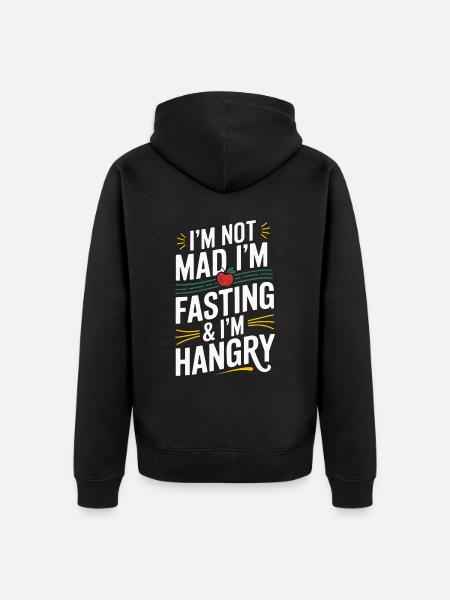 Intermittent fasting Intermittent fasting - Unisex Premium Organic Zip Hoodie - black