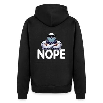 Amateurs de pigeons Pigeons Amoureux des oiseaux - Veste à capuche bio Premium Unisexe - noir - Dos - Nico (187cm)