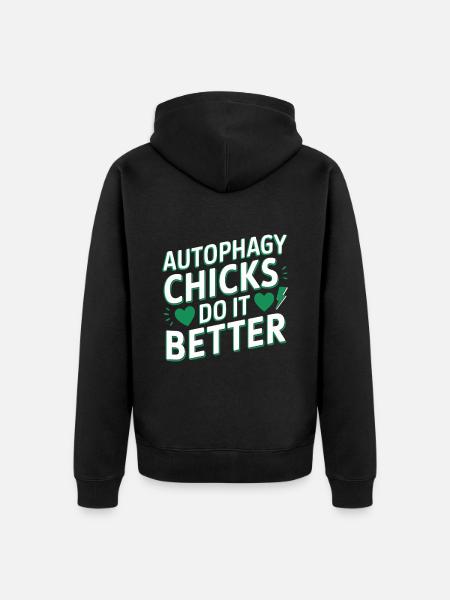 Intermittent fasting Intermittent fasting - Unisex Premium Organic Zip Hoodie - black