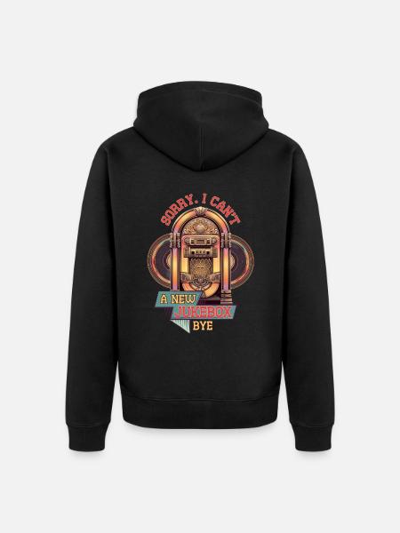 Jukebox Sammler - Unisex Premium Bio Zip Hoodie - Schwarz