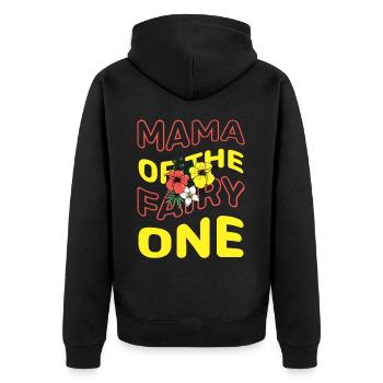 Maman de la fée Une - Veste à capuche bio Premium Unisexe - noir - Dos - Nico (187cm)