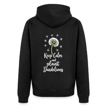 Dandelion Dandelion Lover Floral Floral - Veste à capuche bio Premium Unisexe - noir - Dos - Nico (187cm)