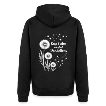 Dandelion Dandelion Lover Floral Floral - Veste à capuche bio Premium Unisexe - noir - Dos - Nico (187cm)