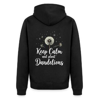Dandelion Dandelion Lover Floral Floral - Veste à capuche bio Premium Unisexe - noir - Dos - Nico (187cm)