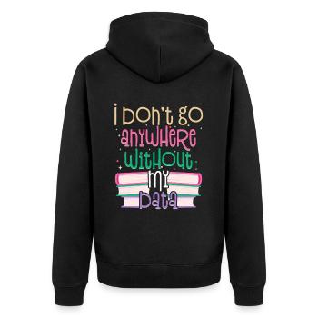 Psychologue scolaire, psychologue scolaire - Veste à capuche bio Premium Unisexe - noir - Dos - Nico (187cm)