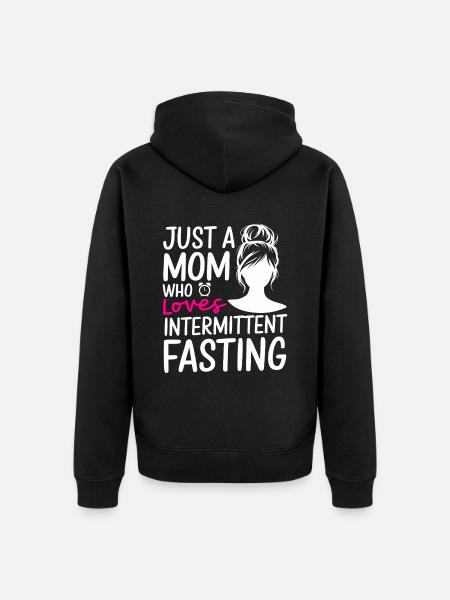 Intermittent fasting Intermittent fasting - Unisex Premium Organic Zip Hoodie - black