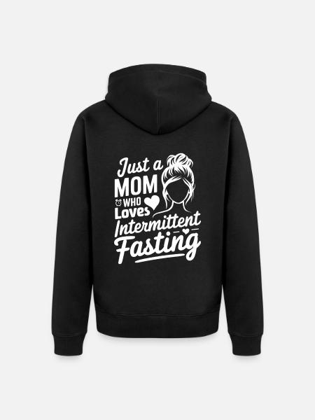 Intermittent fasting Intermittent fasting - Unisex Premium Organic Zip Hoodie - black