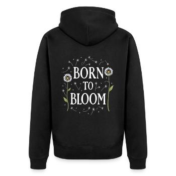 Dandelion Dandelion Lover Floral Floral - Veste à capuche bio Premium Unisexe - noir - Dos - Nico (187cm)
