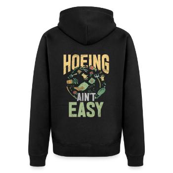 Garden Plants Gardener Garden Lover Planting - Unisex Premium Organic Zip Hoodie - black - Back - Nico (187cm)