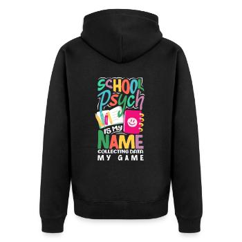Psychologie Conseillère Psychologique Scolaire - Veste à capuche bio Premium Unisexe - noir - Dos - Nico (187cm)