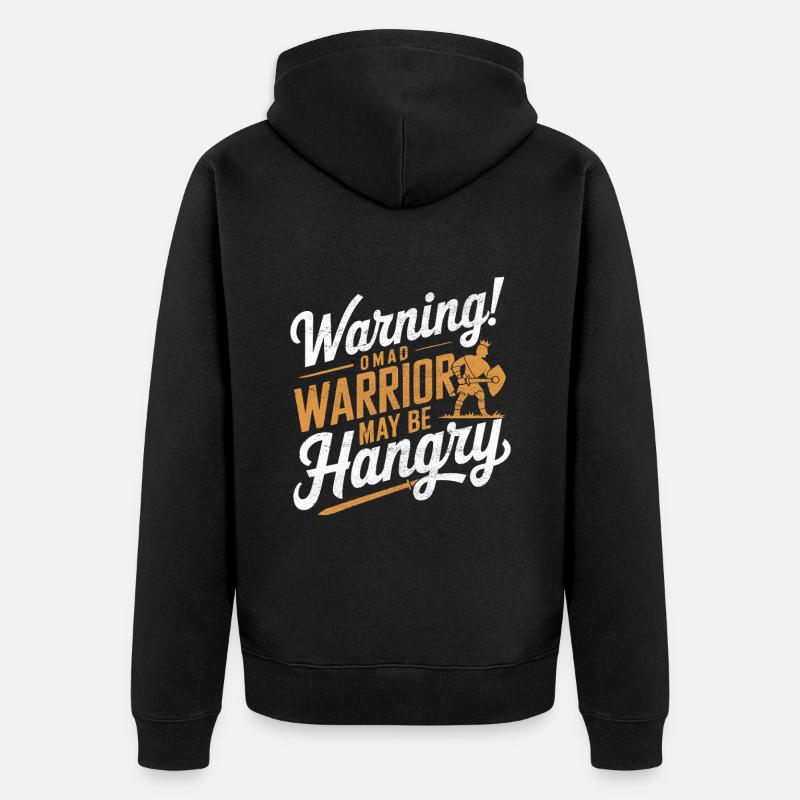 Intermittent fasting Intermittent fasting - Unisex Premium Organic Zip Hoodie - black