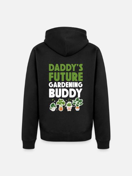 Plant Lover Gardening Daddy's - Unisex Premium Organic Zip Hoodie - black