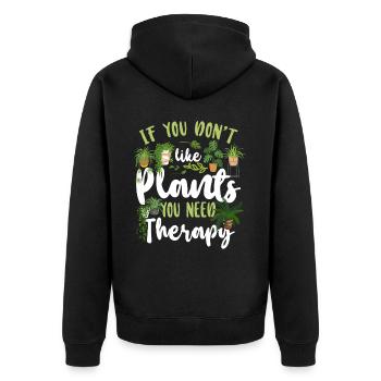 Jardinage amateur de plantes si vous ne le faites pas - Veste à capuche bio Premium Unisexe - noir - Dos - Nico (187cm)