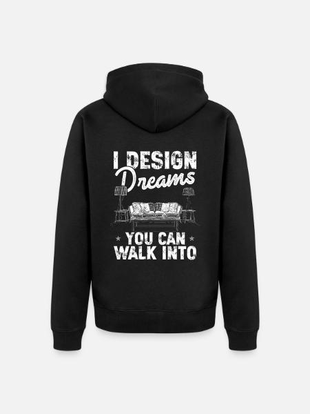 Architekt Architektur Geschenk Architekturstudent - Unisex Premium Bio Zip Hoodie - Schwarz