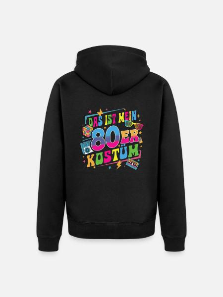 This is my 80s costume - Unisex Premium Organic Zip Hoodie - black