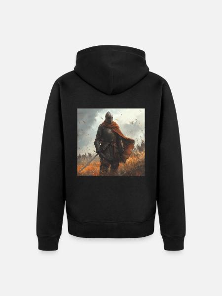 Legionär - Unisex Premium Bio Zip Hoodie - Schwarz