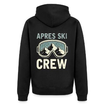 Équipage après-ski - Veste à capuche bio Premium Unisexe - noir - Dos - Nico (187cm)