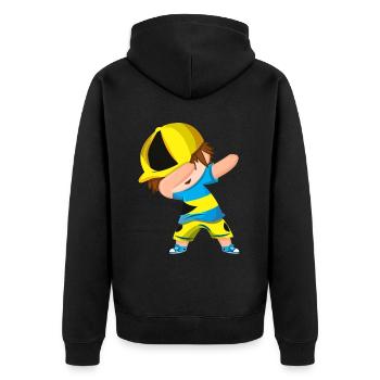 Bahamas Île des Caraïbes Cadeau d’été de l’Atlantique - Veste à capuche bio Premium Unisexe - noir - Dos - Nico (187cm)