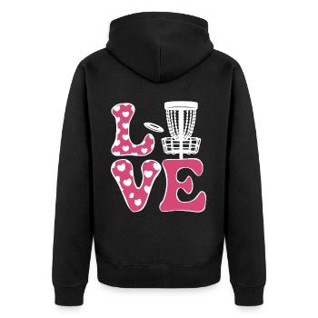 Disc Golf Dire Sports Drôle Disc Golf Cadeau - Veste à capuche bio Premium Unisexe - noir - Dos - Nico (187cm)