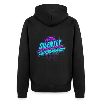 Linguiste informaticien corrigeant silencieusement votre grammaire - Veste à capuche bio Premium Unisexe - noir - Dos - Nico (187cm)