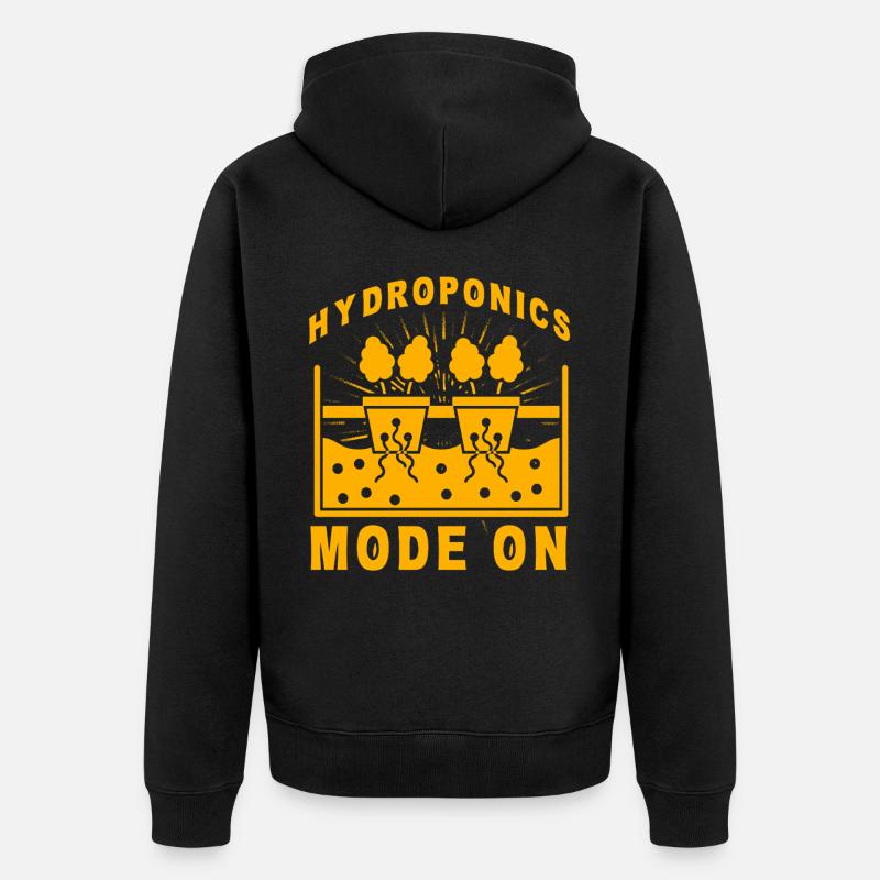 Mode hydroponique activé - Veste à capuche bio Premium Unisexe - noir