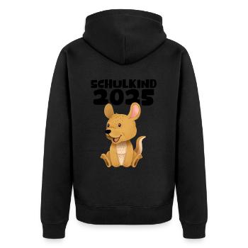 School Child 2025 Young Girls School Enrollment 2025 Decoration - Unisex Premium Organic Zip Hoodie - black - Back - Nico (187cm)