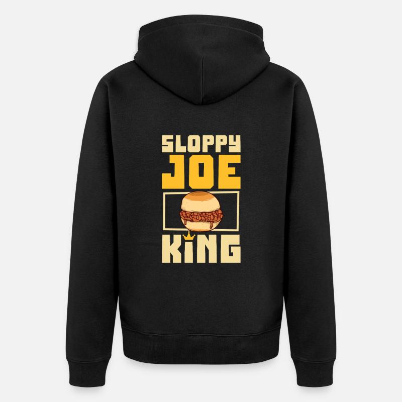 Joe King bâclé - Veste à capuche bio Premium Unisexe - noir