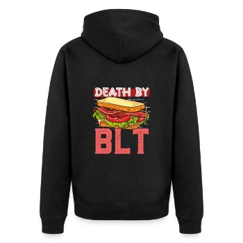 Mort par BLT - Veste à capuche bio Premium Unisexe - noir - Dos - Nico (187cm)