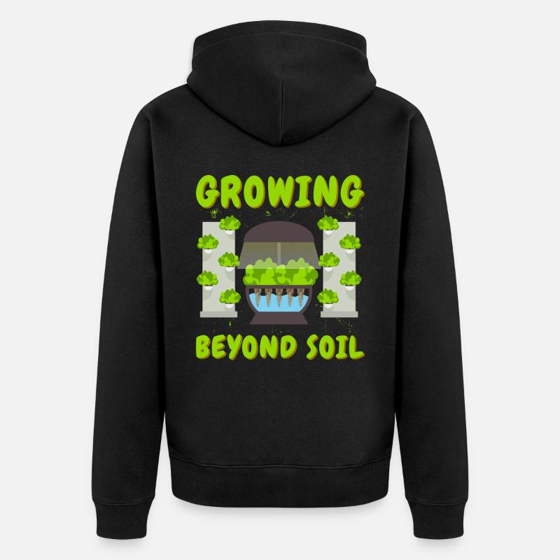Cultiver au-delà du sol - Veste à capuche bio Premium Unisexe - noir
