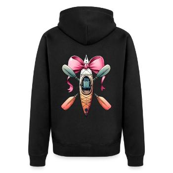Coquette Bow Kayak Kayak Kayak Kayak Kayak Bateau Paddle - Veste à capuche bio Premium Unisexe - noir - Dos - Nico (187cm)