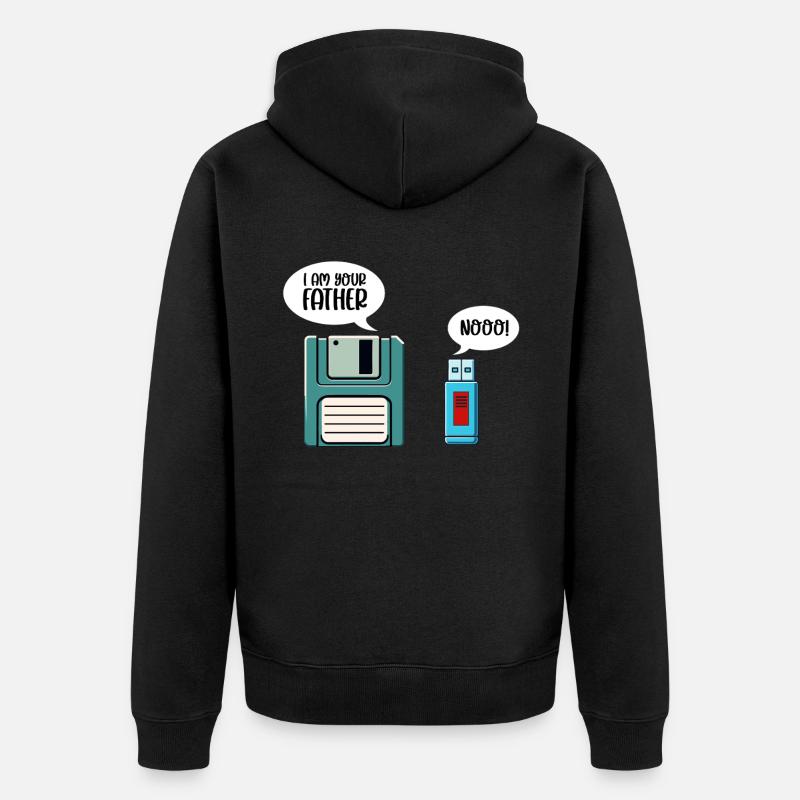 Programmierer Computercodierungssoftwareentwickler - Unisex Premium Bio Zip Hoodie - Schwarz