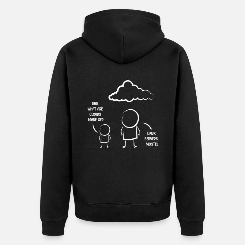 Programmierer Computercodierungssoftwareentwickler - Unisex Premium Bio Zip Hoodie - Schwarz