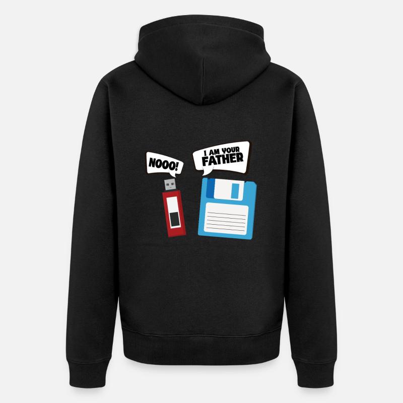 Programmierer Computercodierungssoftwareentwickler - Unisex Premium Bio Zip Hoodie - Schwarz