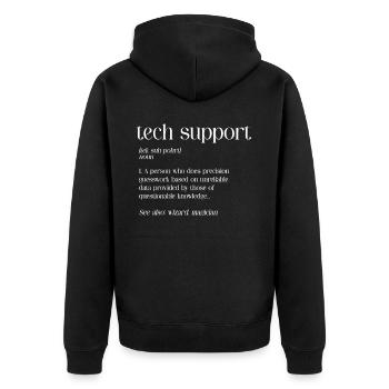 Programmeur, Codage informatique, Développeur de logiciels - Veste à capuche bio Premium Unisexe - noir - Dos - Nico (187cm)